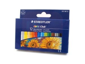 Giz de Cera 12 Cores Pastel Oleoso - Staedtler