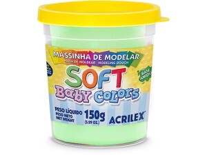 Massa de Modelar 150g Soft Verde Bebe - Acrilex