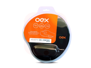Mousepad com Apoio em Gel Confort MP200 Preto - Oex